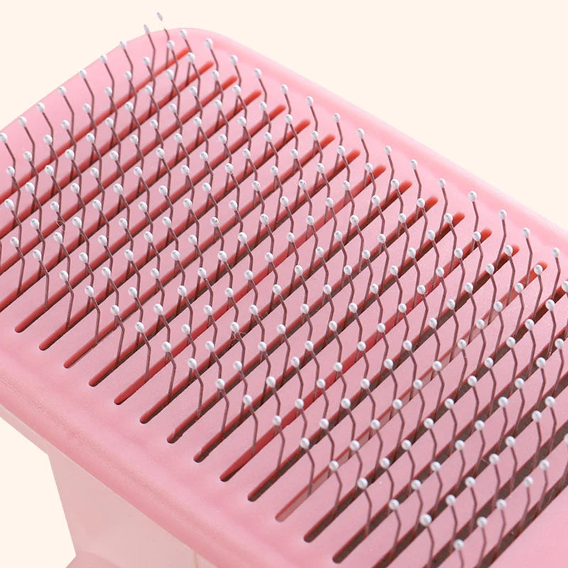 Kimpets Dog Comb Self Cleaning Cat Brush Comb Pet Grooming Hair Remover Combs Brush Floating Hair Pet Grooming Cat Supplies