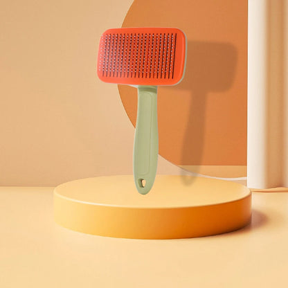 Kimpets Dog Comb Self Cleaning Cat Brush Comb Pet Grooming Hair Remover Combs Brush Floating Hair Pet Grooming Cat Supplies