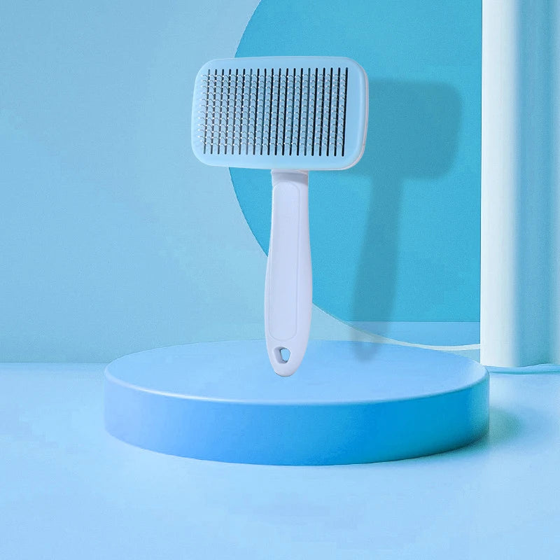 Kimpets Dog Comb Self Cleaning Cat Brush Comb Pet Grooming Hair Remover Combs Brush Floating Hair Pet Grooming Cat Supplies